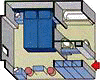Deluxe Cabin Floor map