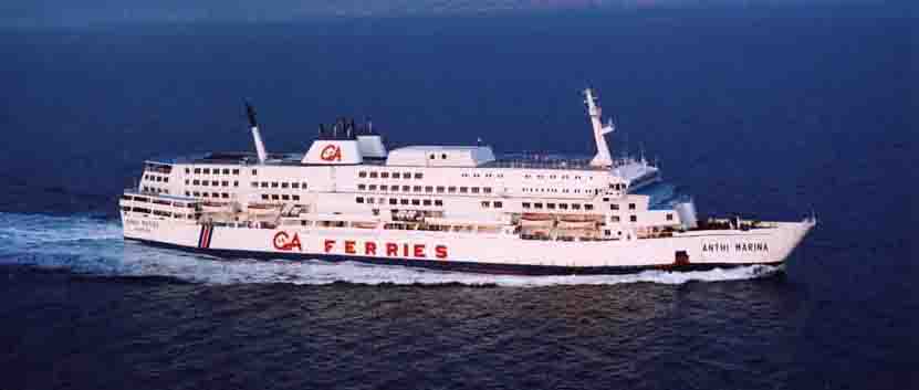F/B ANTHI MARINA - G.A. Ferries routes from/to Piraeus (Athens) and Aegean islands. Sea Travel Ferries to Greek islands. All Greek Ferries Timetables and prices.