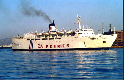 F/B DIMITROULA - G.A. Ferries routes from/to Piraeus (Athens) and Aegean islands. Sea Travel Ferries to Greek islands. All Greek Ferries Timetables and prices.