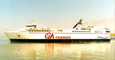 JET FERRY 1 - G.A. Ferries routes from/to Piraeus (Athens) and Aegean islands. Sea Travel Ferries to Greek islands. All Greek Ferries Timetables and prices.