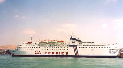 F/B MARINA - G.A. Ferries routes from/to Piraeus (Athens) and Aegean islands. Sea Travel Ferries to Greek islands. All Greek Ferries Timetables and prices.