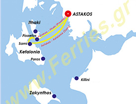 Traversier De & Vers Astakos <span>Billets de ferry Astakos : horaires, liaisons, disponibilité, offres, prix depuis/vers Astakos. </span>