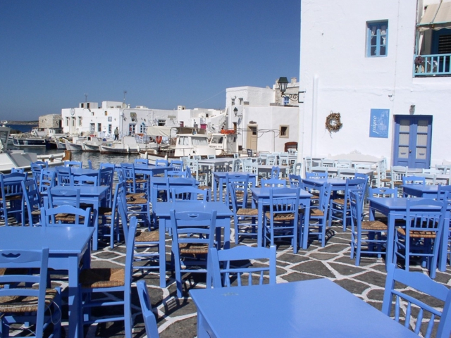 den Kykladen-Inseln vom Hafen von Heraklion 