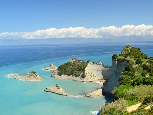 Corfu from Igoumenitsa port 