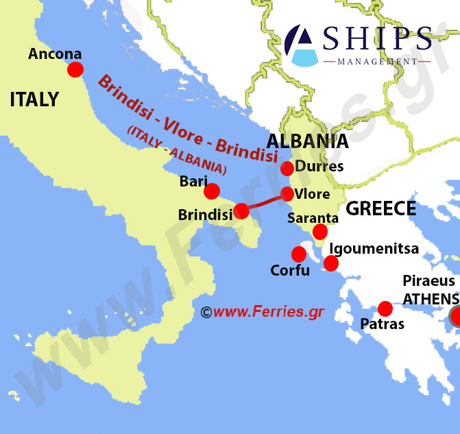 A-Ships Management Route Map