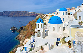 Piraeus (Athens) - Syros - Tinos - Mykonos - Paros - Naxos - Santorini (Thira) - Heraklion (Crete) - Minoan Lines