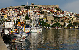 Lavrio (Athen) - Chios (Mesta) - Agios Efstratios - Limnos - Kavala - F/B Aqua Blue -SeaJets