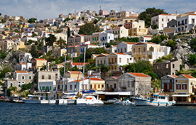 Piraeus (Athens) - Santorini (Thira) - Kos - Symi - Samos (Vathi) - Rhodes - BlueStar Ferries