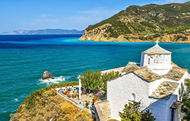 Volos - Skiathos - Skopelos - Glossa - Alonissos - Hydrofoil Erato -Aegean Flying Dolphins